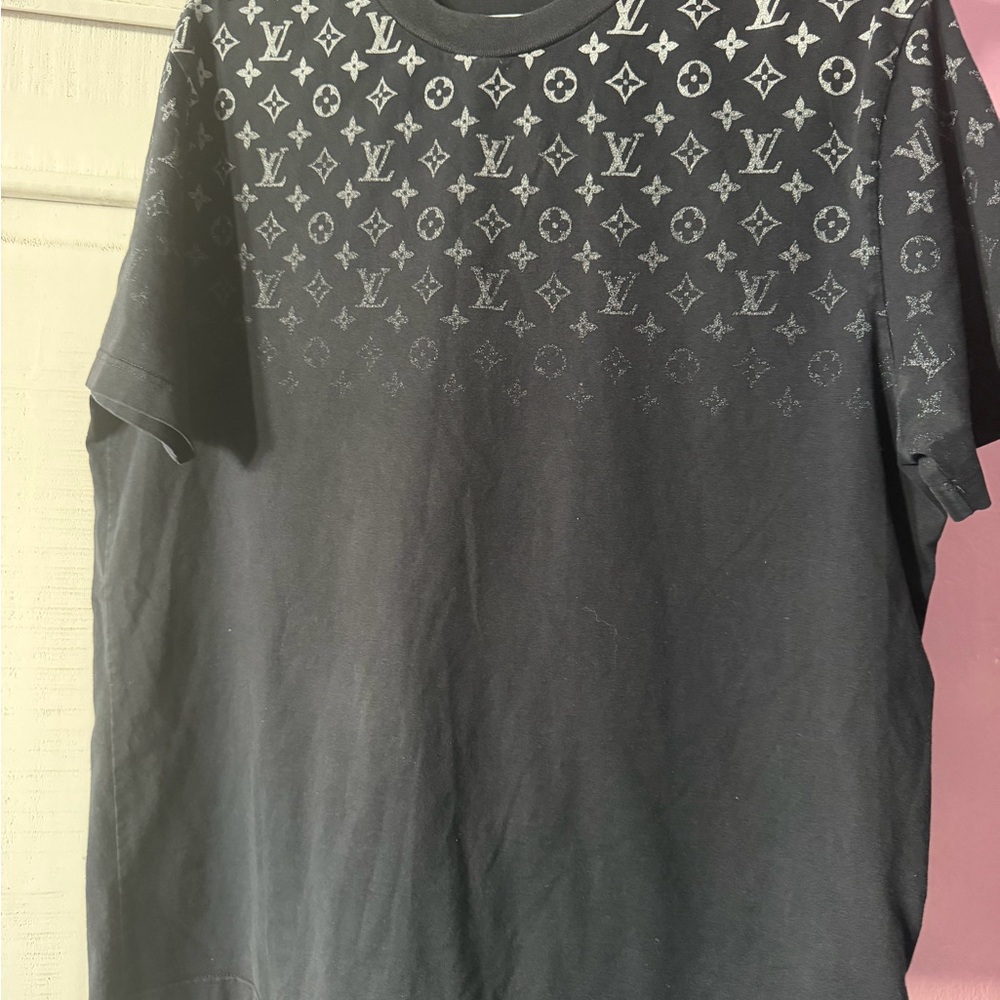 Louis Vuitton Black Monogram Short Sleeve Tee